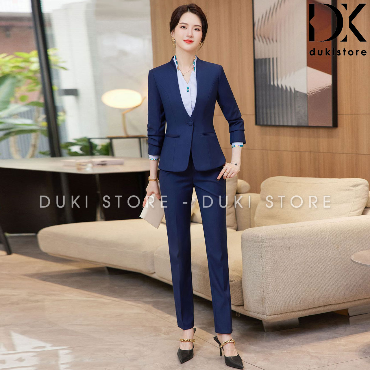 bộ vest nữ 1 cúc màu xanh than không cổ cao cấp bo-vest-nu-1-cuc-mau-xanh-than-khong-co-cao-cap-DKU0115-2.jpg